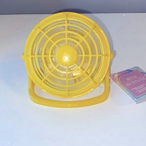 3/$15 Yellow Mini Fan